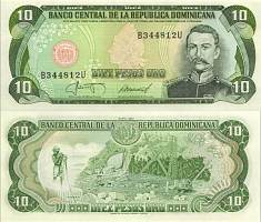*10 Pesos Oro Dominikánska Rep. 1988, P119c UNC - Kliknutím na obrázok zatvorte -